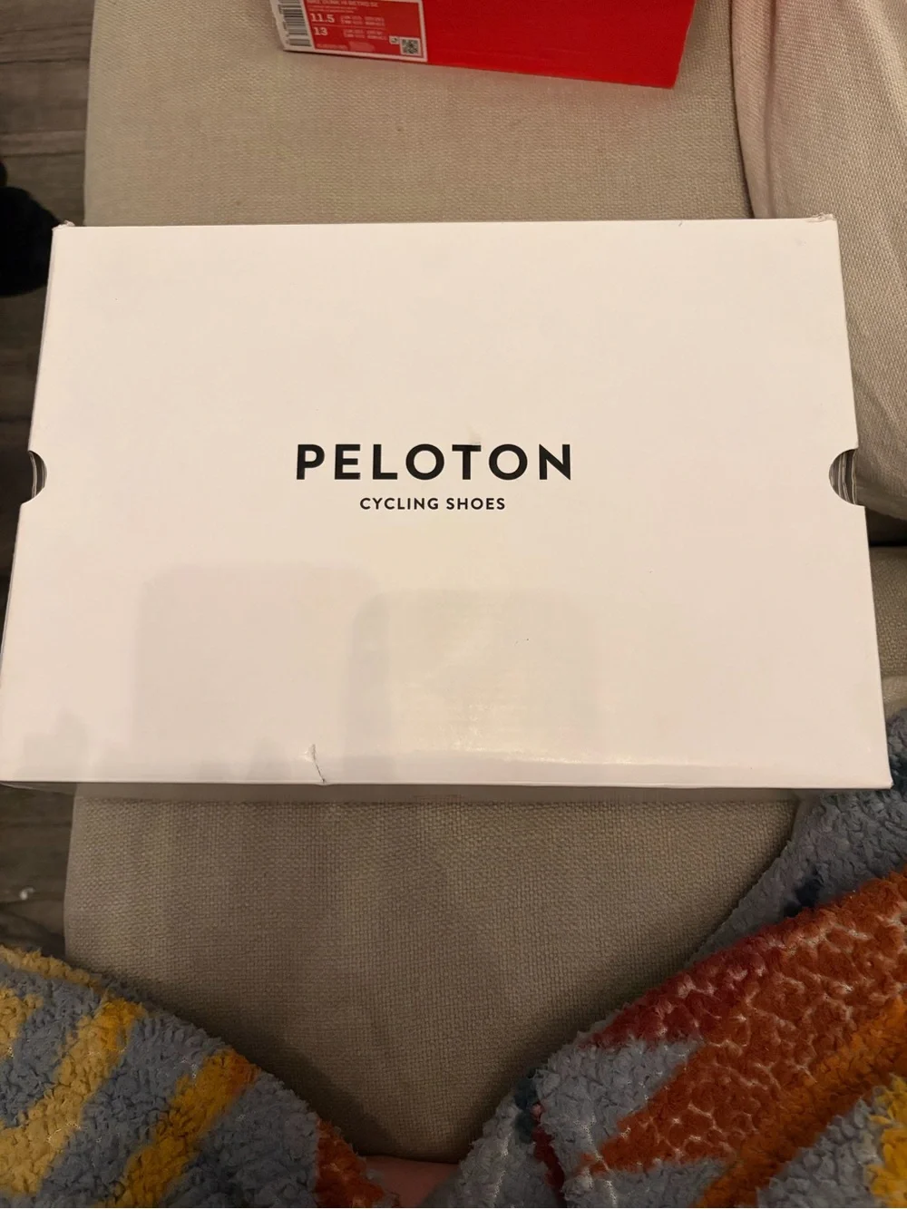 Peloton Men’s Black Cycling Shoes with Red Interior